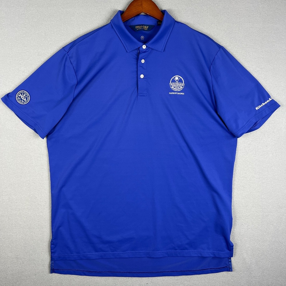 Ralph Lauren Polo Golf Shirt Mens XL Senior PGA 2018 Harbor Shores Big Pony